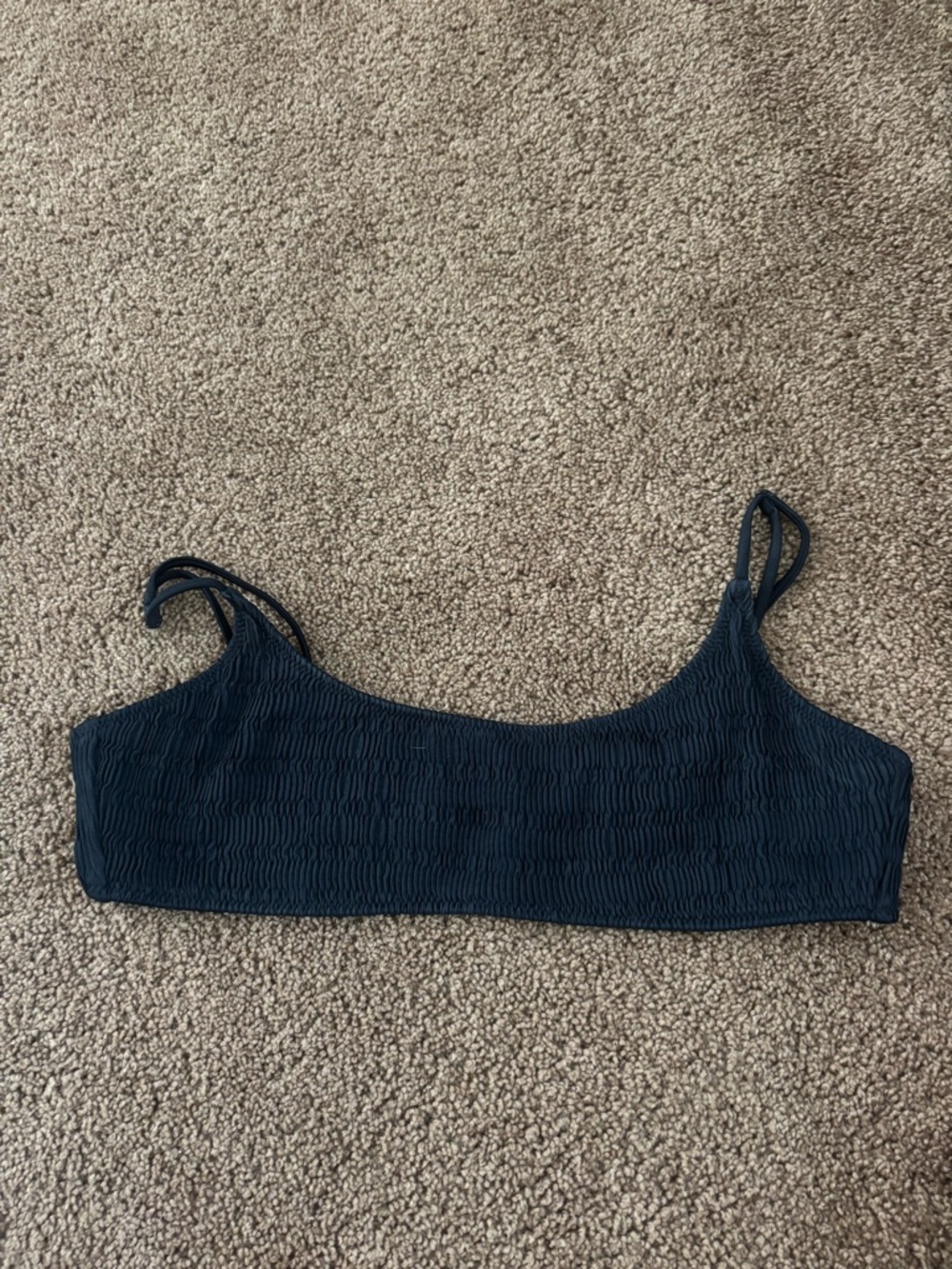 PacSun black Smocked Bikini Top